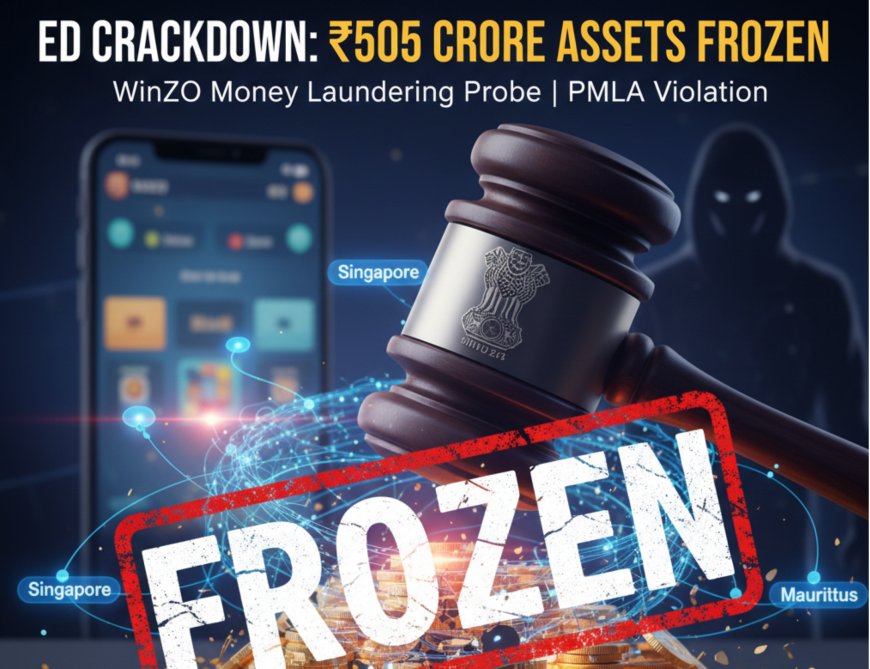 ED Strikes Hard: ₹505 Crore in Global Assets Frozen in WinZO Money Laundering Probe